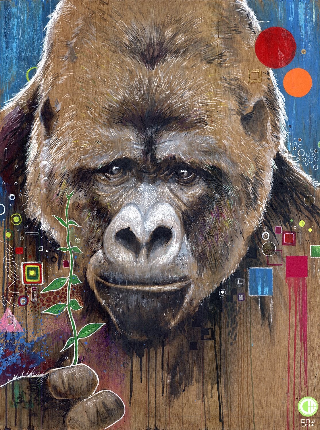 1114x1500 Artstation - Michael The Gorilla Painting