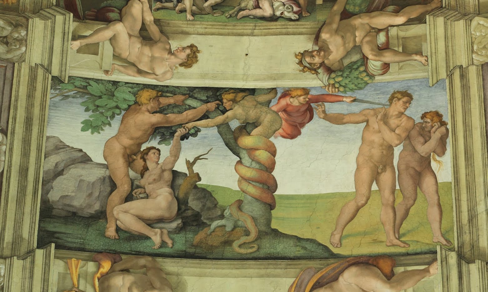 1562x937 Ceiling Of The Sistine Chapel - Michelangelo Painting