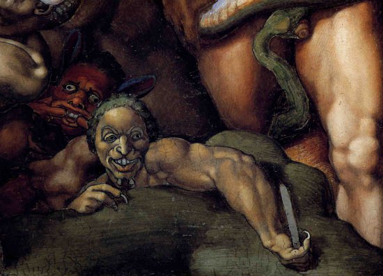 550x397 Last Judgement, Michelangelo's Sistine Masterpiece - Michelangelo Painting