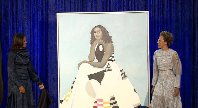 640x349 A Portrait Of Artist Amy Sherald - Michelle Obama Painting