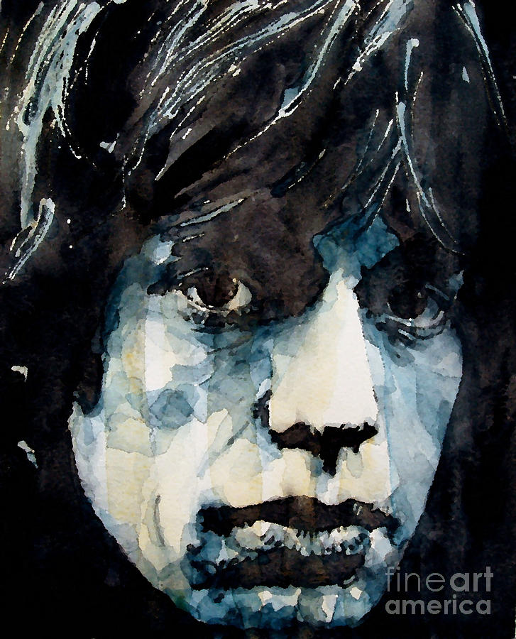 727x900 Jagger No3 Painting By Paul Lovering - Mick Jagger Painting