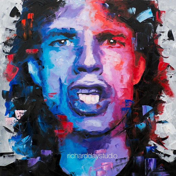 570x570 Mick Jagger The Rolling Stones Original Painting - Mick Jagger Painting