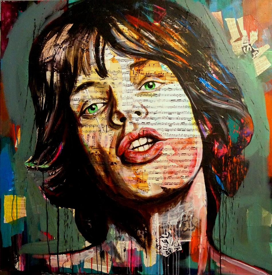 950x960 Mick Jagger By Natmir - Mick Jagger Painting