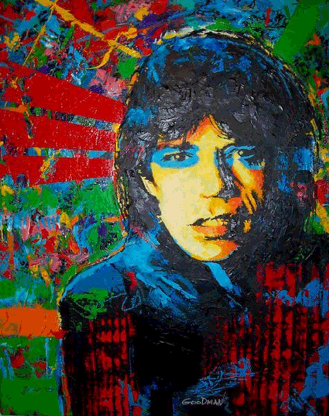 475x600 Portrait Of Mick Jagger By Mark Goodman - Mick Jagger Painting