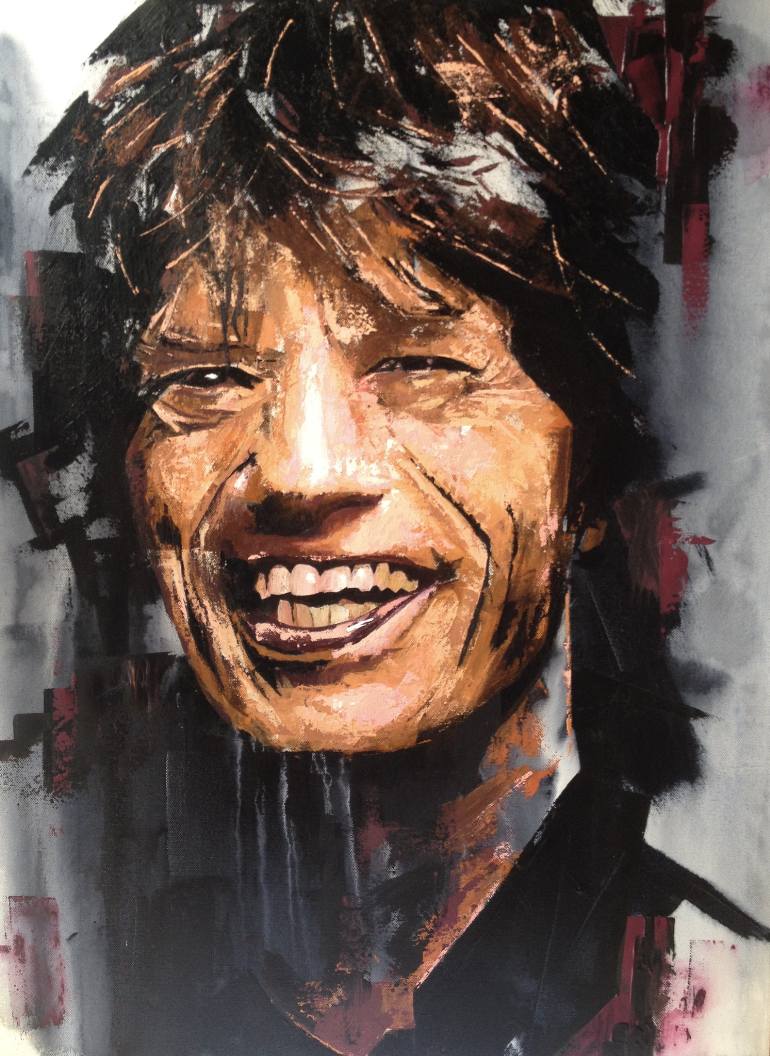 770x1056 Saatchi Art Mick Jagger Painting By Jolyon Madden - Mick Jagger Painting
