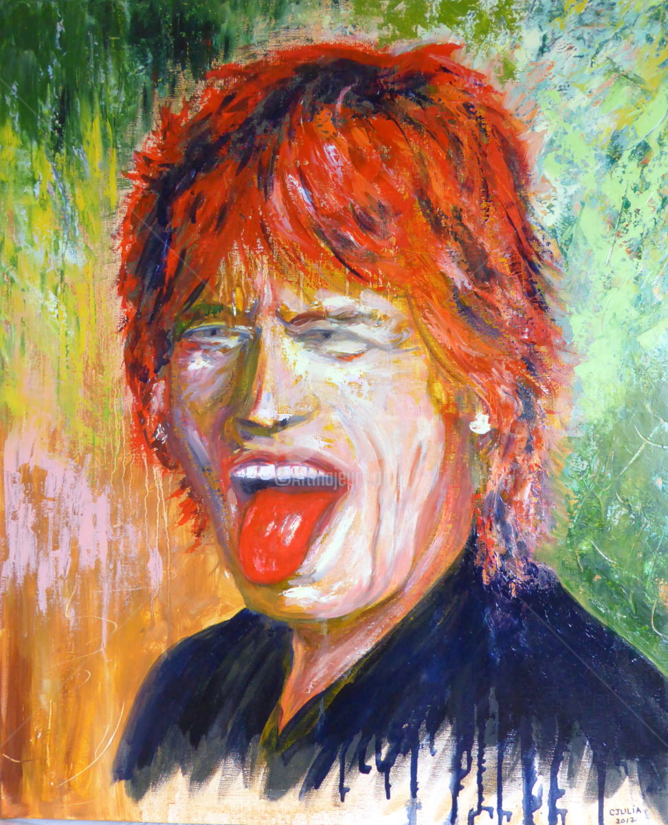 972x1200 Mick Jagger Rolling Stones (Cjulia) - Mick Jagger Painting