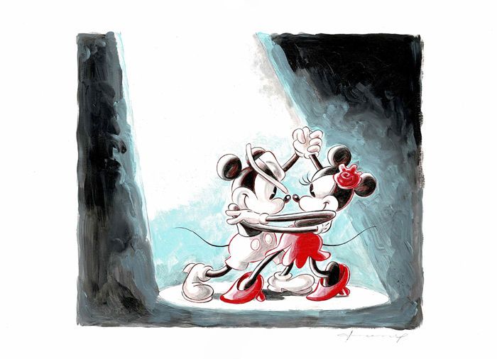 700x506 Fernandez, Tony - Mickey And Minnie Painting