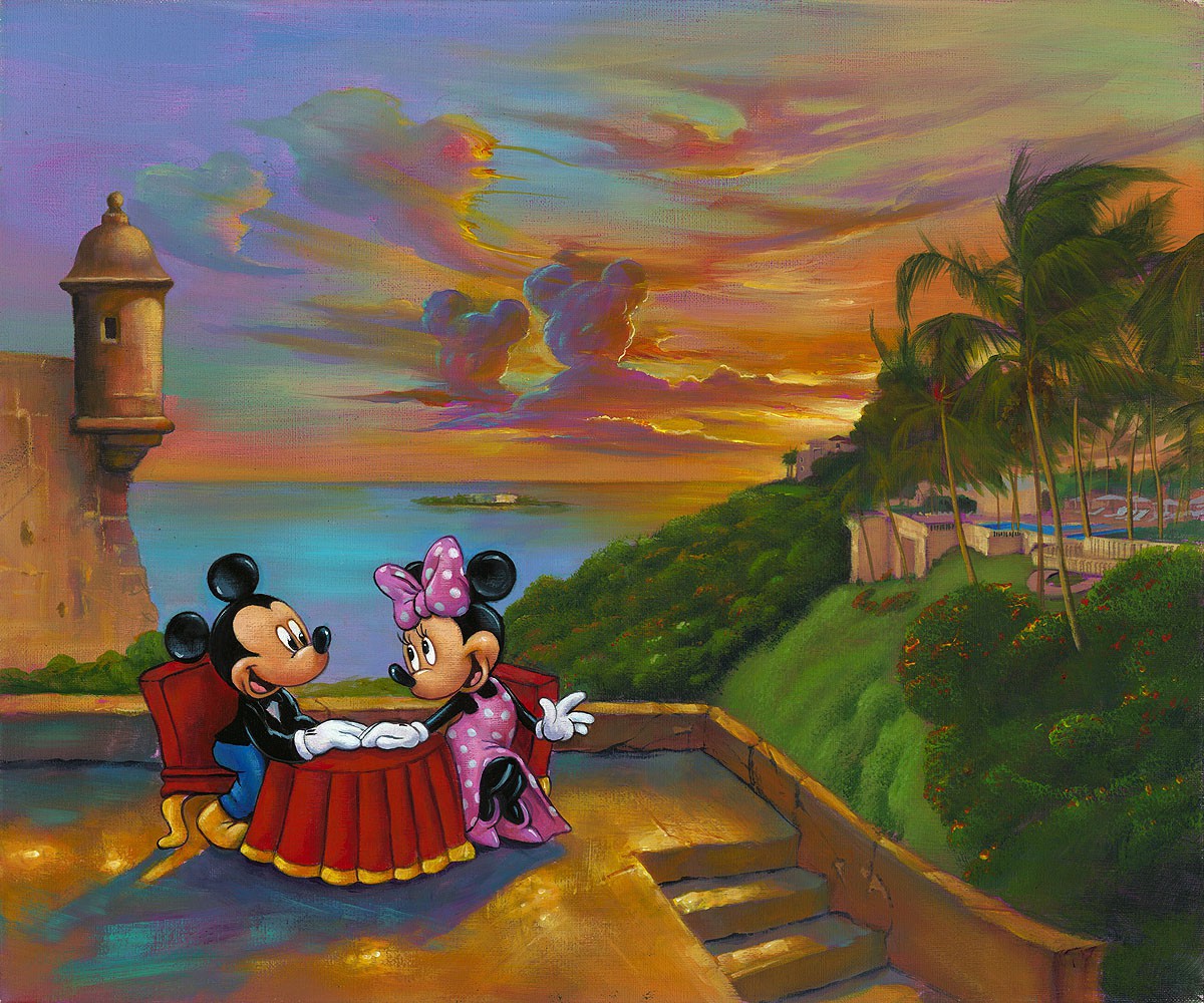 1200x1000 Jim Warren Mickey Mouse - Mickey And Minnie Painting