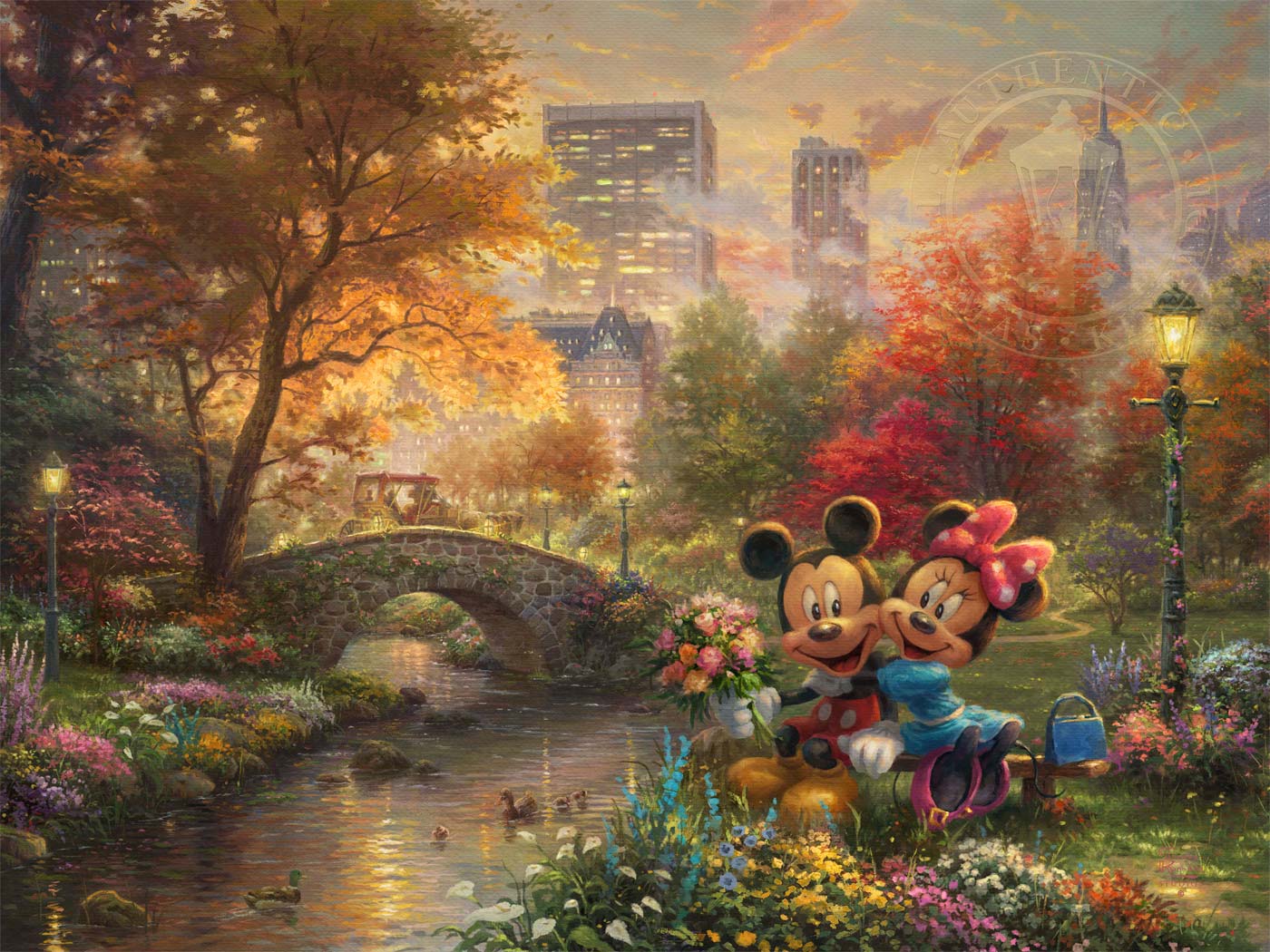 1400x1050 Mickey And Minnie - Mickey And Minnie Painting