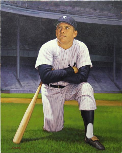 480x600 Lot Detail - Mickey Mantle Painting