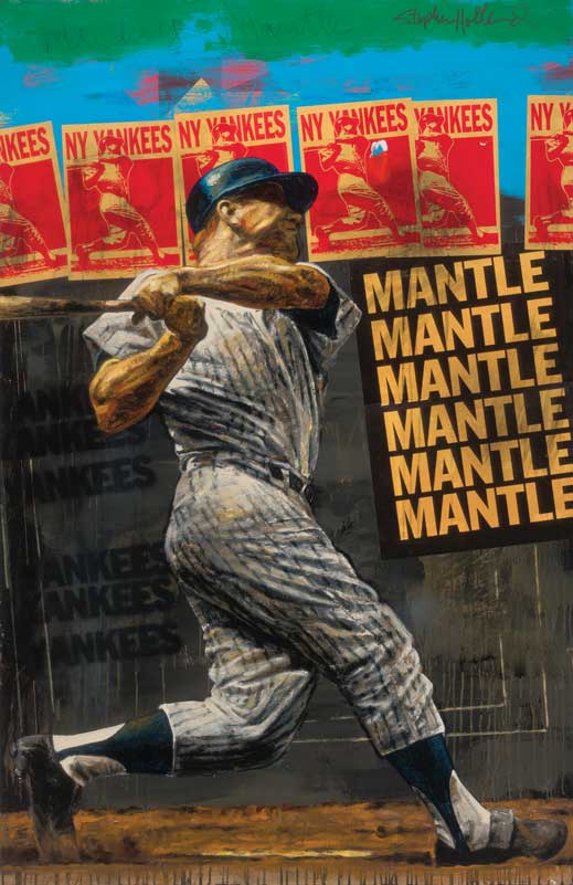 519x801 News About Mickey Mantle By Painter Stephen Holland - Mickey Mantle Painting