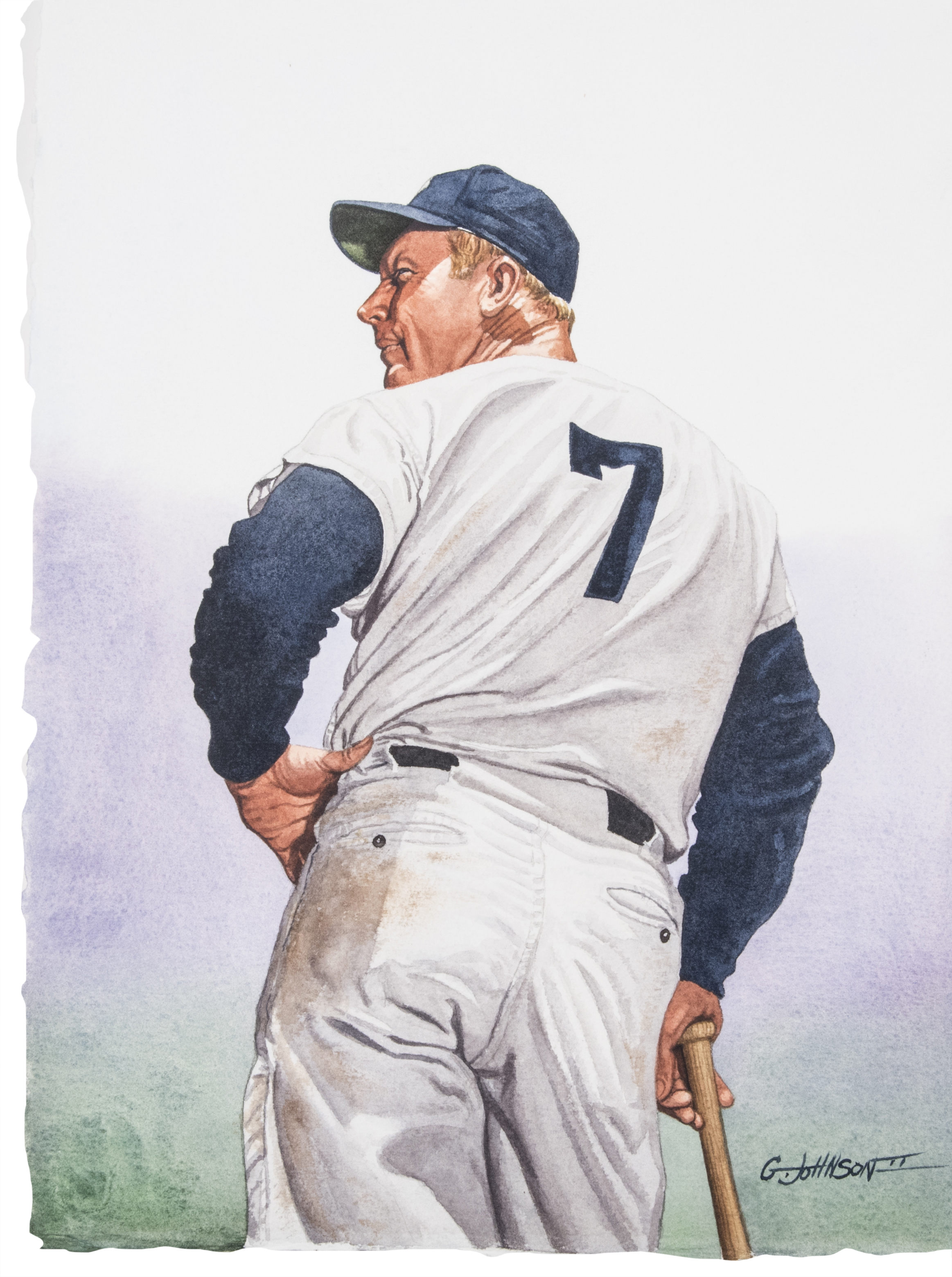 2326x3119 Lot Detail - Mickey Mantle Painting