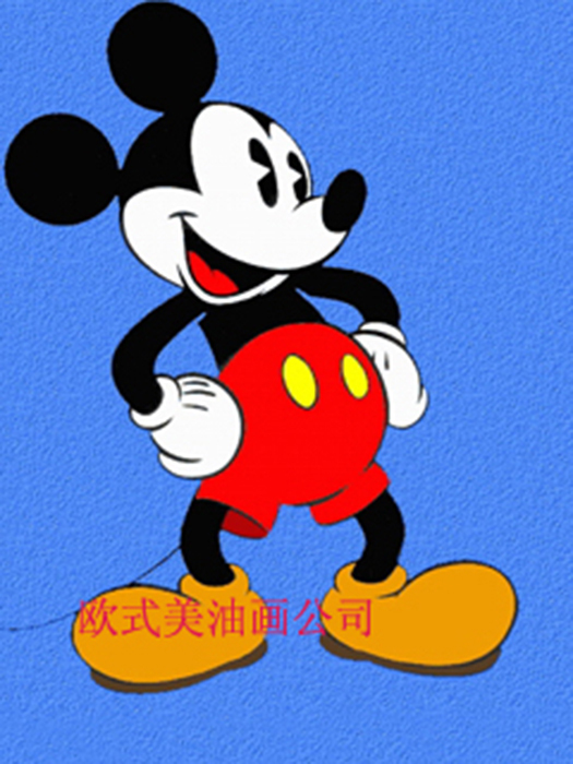 525x700 New Hand Painted Abstract Animal Pictures Canvas Art Painting - Mickey Mouse Canvas Painting