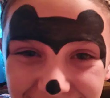 357x317 Mickey Mouse Face Paint By Faelangreywolf - Mickey Mouse Face Painting