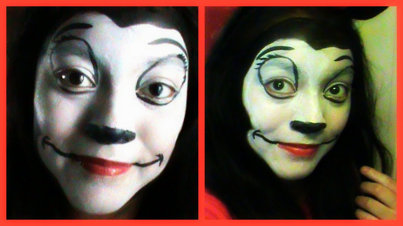 1280x720 Minnie Mouse Face Paint Tutorial - Mickey Mouse Face Painting