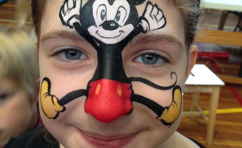 800x491 Mickey Mouse Face Paint Halloween - Mickey Mouse Face Painting