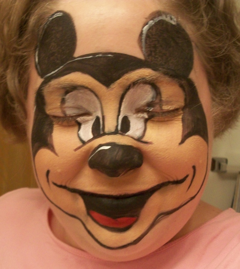 Mickey Mouse Face Painting At Explore Collection