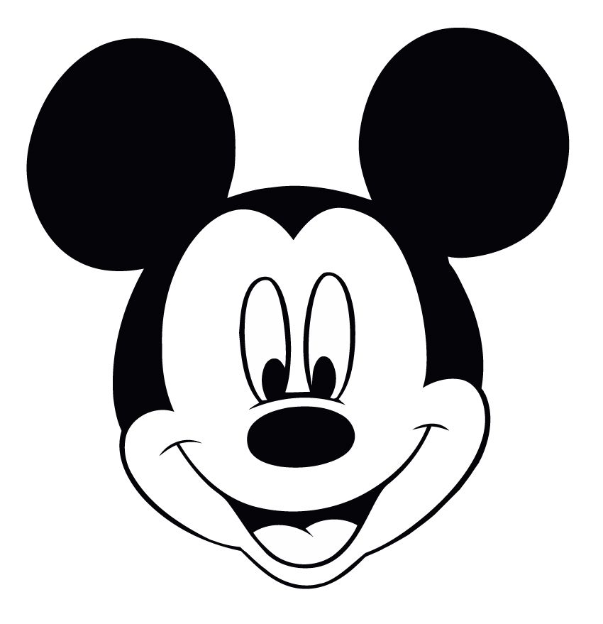 850x879 Make Pictures Out Of Text Mickey Mouse, Mice And Art - Mickey Mouse Head Painting