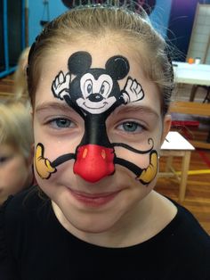 236x314 Mickey Mouse Face Painting Face Painting - Mickey Mouse Head Painting