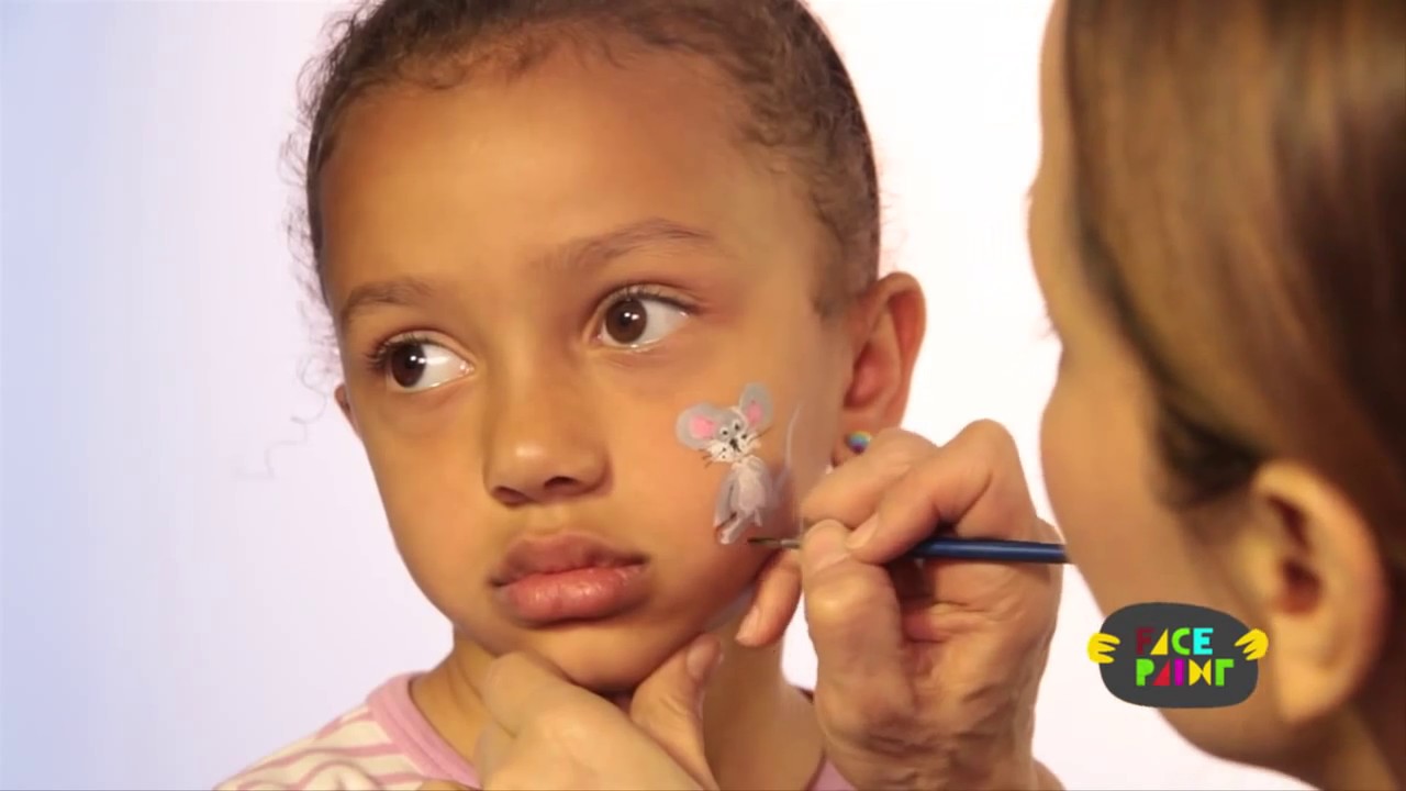 1280x720 Mouse Face Paint Tutorial - Mickey Mouse Head Painting