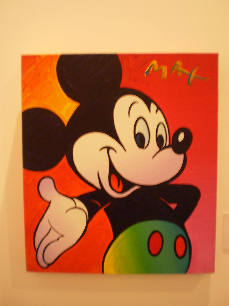 768x1024 Mickey Mouse Painting Painting Of Popular Cartoon - Mickey Mouse Painting