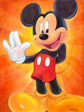281x375 Cartoon Mickey Mouse Diy Diamond Painting Cross Stitch Needlework - Mickey Mouse Painting