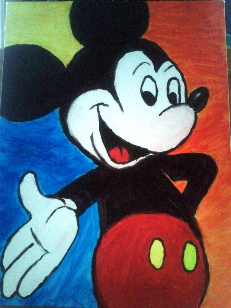 774x1032 Painting Of Mickey Mouse By Bluegulliver - Mickey Mouse Painting