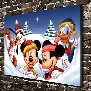 300x300 Disney Mickey Mouse Paintings Hd Print On Canvas Home Decor Wall - Mickey Mouse Painting