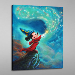 300x300 Hd Print Home Art Decor Painting Disney Sorcerer Mickey Mouse - Mickey Mouse Painting