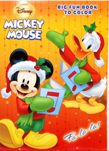 363x500 Disney Mickey Mouse Fa La La Big Fun Book To Color New Ana - Mickey Mouse Painting Game