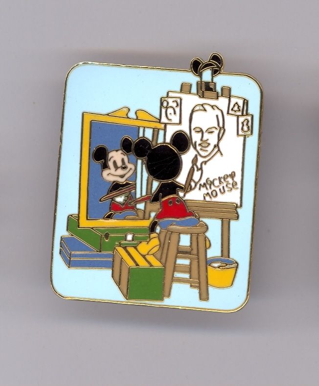 652x788 Norman Rockwell Spoof Mickey Mouse Self Portrait Painting Walt - Mickey Mouse Painting Walt Disney