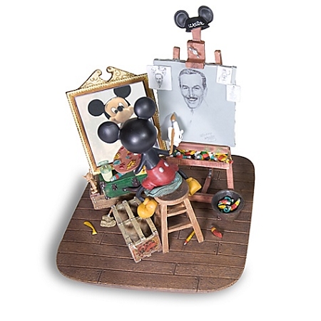 450x450 Disney Figurine - Mickey Mouse Painting Walt Disney