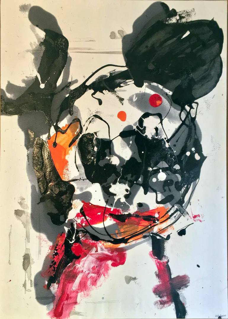 770x1077 Saatchi Art Mickey Painting By Aaron Bueso - Mickey Painting