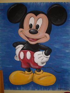 236x314 Mickey Mouse Acrylic Paintings - Mickey Painting