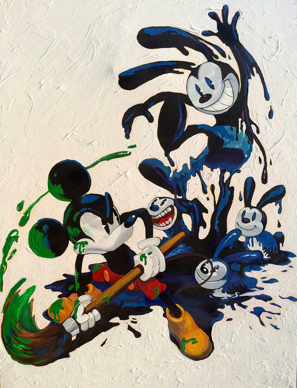 990x1293 Epic Mickey Painting Jeff Snow - Mickey Painting