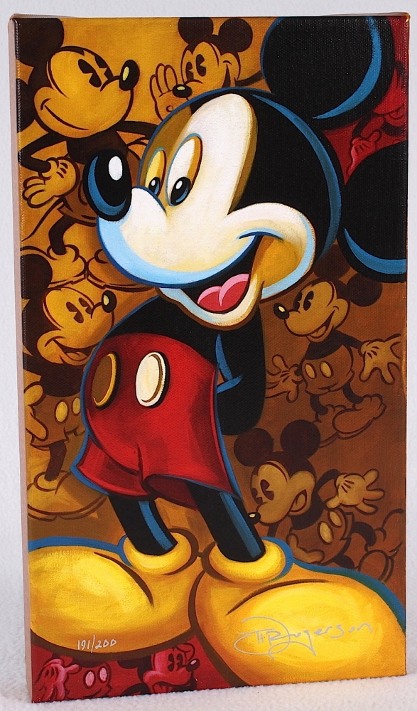 587x1000 Online Sports Memorabilia Auction Pristine Auction - Mickey Painting Walt Disney