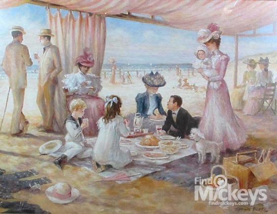 560x433 Beach Club Painting Hidden Mickey Walt Disney World Resort - Mickey Painting Walt Disney