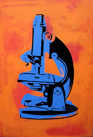 300x442 Pop Expressionism - Microscope Painting