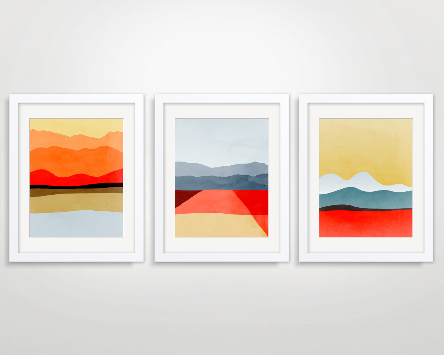 1500x1200 Mid Century Modern Art Abstract Art Print Modern Wall Art, Mid - Mid Century Landscape Painting