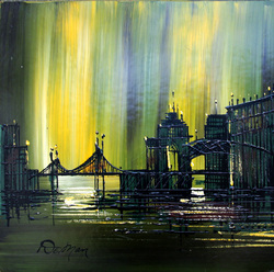 250x248 Original Artwork - Mid Century Landscape Painting