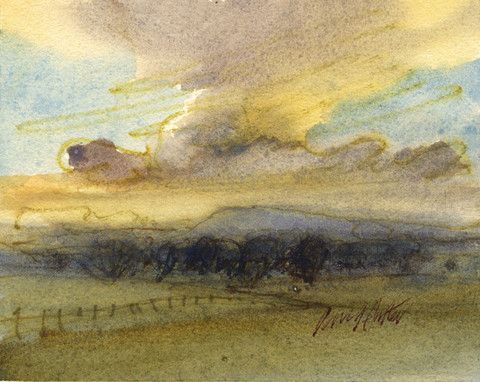 480x382 Somerset Amp Wood Fine Art 20th Century Landscape Paintings - Mid Century Landscape Painting