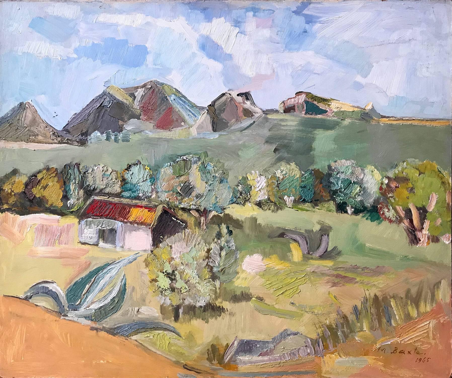 1796x1500 Michael Baxte - Mid Century Landscape Painting