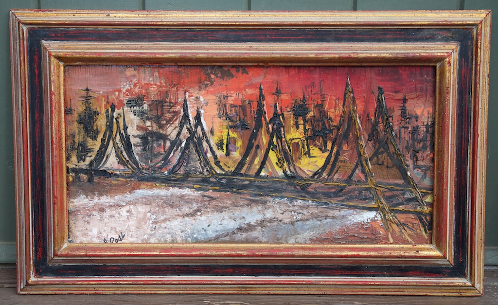 1024x627 Abstract Mid Century Modern Painting Eclectibull - Mid Century Modern Painting