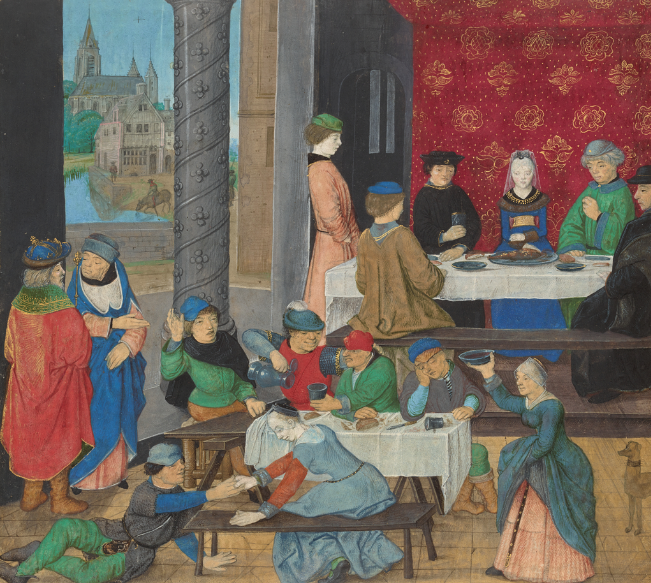 651x583 Why Aren'T People Eating In Medieval Depictions Of Feasts - Middle Ages Painting