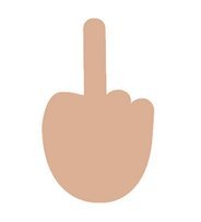 184x203 Microsoft Will Now Let You Give People The Finger Via Emoji Huffpost - Middle Finger Painting