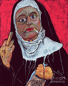 239x300 Middle Finger Art Fine Art America - Middle Finger Painting