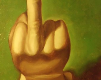 340x270 Middle Finger Art Etsy - Middle Finger Painting