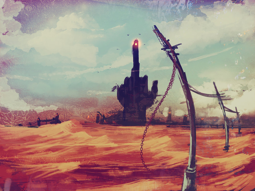 1032x774 Middle Finger Castle By Ryky - Middle Finger Painting