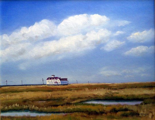542x420 Pine Shore Arts Association Exhibit Lbif - Middle Of Nowhere Painting