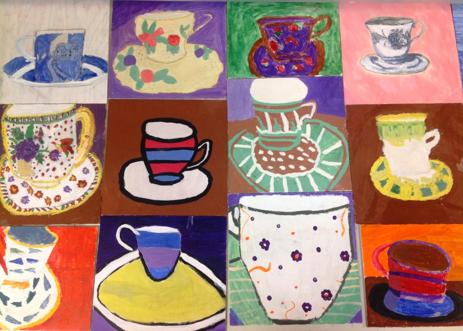 1600x1145 Medieval Egg Tempera Painting In The Middle School Classroom - Middle School Painting